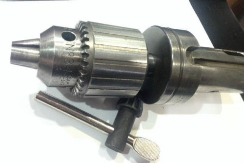 Jacobs #34 drill chuck 0-1/2&#034;  with # 6 Jacobs tapper shank # 2 to 1 1/2&#034; Dia Sh