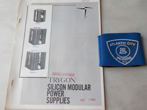 TRYGON PS20-1.5 SILICON MODULE POWER SUPPLIES INSTRUCTION MANUAL
