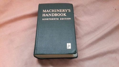 Machinery&#039;s Handbook Toolbox edition w/thumb index 19th edition