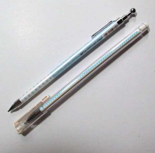 2 PC SLIM 0.5 PEN &amp; PENCIL SET MADE IN JAPAN STATIONARY WRITING DRAWING POCKETS