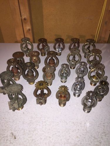 Lot Of 23 Vintage Fire Protection Sprinkler Heads Steampunk Lamp