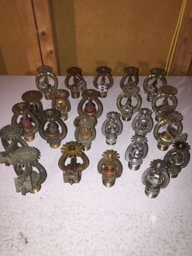 Lot Of 23 Vintage Fire Protection Sprinkler Heads Steampunk Lamp