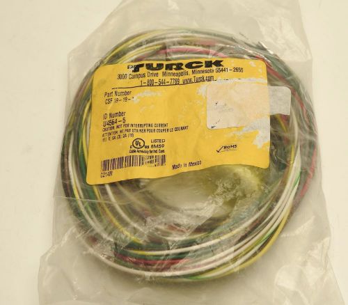 Turck CSF19-19-1 U4564-5 Multifast M23 Receptacle Male DC Color Code, 19 Pin NEW