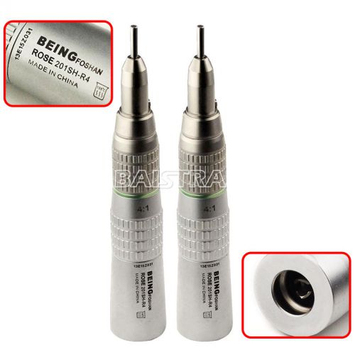 2 pcs being dental 4:1 reduction low speed straight handpiece rose 201sh-r4 for sale
