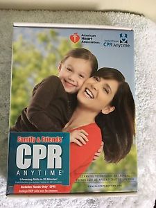 AHA Family &amp; Friends CPR Kit Anytime With Manikin &amp; DVD Latex