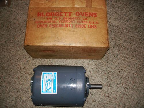 Gould Century Motor Part # 8-151978-01 1/3 HP Blogett Ovens USA Made