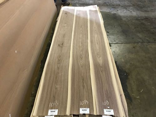 Wood Veneer Walnut 10x100 3Pcs Total Raw Veneer  &#034;EXOTIC&#034; SWM 10B