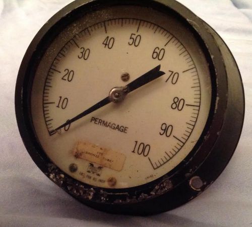 Vintage Marshalltown Permagage - 0 to 100 - 4.75 inch gauge,  6 inch base, US $170 – Picture 0