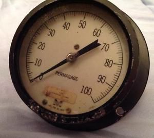 Vintage Marshalltown Permagage - 0 to 100 - 4.75 inch gauge,  6 inch base, US $170 – Picture 1