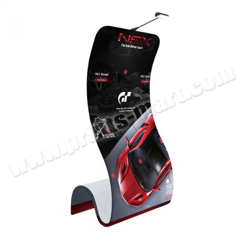 Trade Show Cobra Tension Fabric Banner Stand Portable Display + FREE Printing