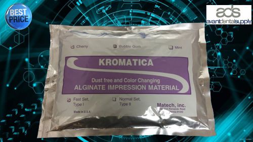 Alginate Kromatica Impression Material Fast Set CHERRY - 1LB Bag - 6 BAGS