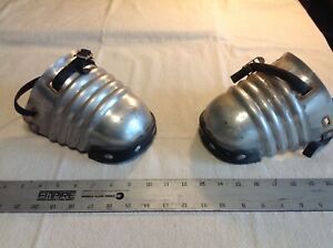 Pair of Vintage Sankey 5 Steel Toe Outer Boot Covers Metal Foot Protection
