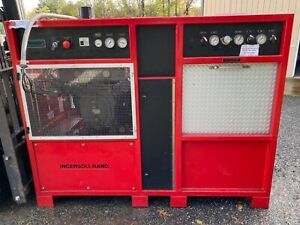 Ingersoll rand HP air compressor in excellent working order with all its logs.