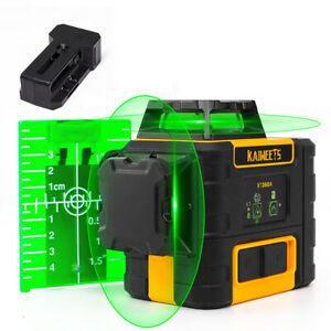 kaiweets 360° Rotary Green Laser Level Self Leveling + Elec Detect Pen FREE NEW