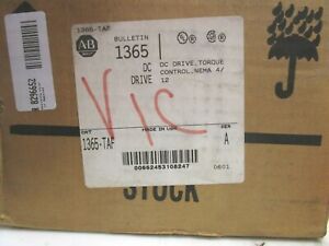 NEW ALLEN BRADLEY 1365-TAF DC DRIVE TORQUE CONTROL  NEMA 4 12 SERIES A