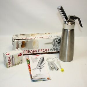 iSi Cream Profi Whip Plus 500ml One Pint Dispenser Stainless Steel Whipped Cream