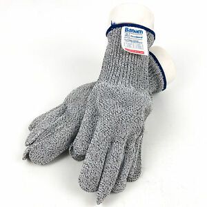 Cut Resistant Gloves Safety LVL 5 Protection Food Butcher Meat Wood SZ M (2prs)