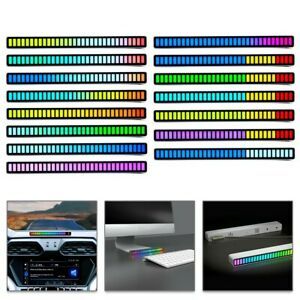 32-Bit LED Segment RGB Sound Level VU Indicator Music Light Bar Spectrum