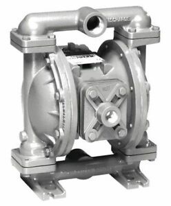 Sandpiper S1fb1sbwans000. Double Diaphragm Pump, Stainless Steel, Air Operated,