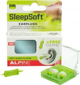 ALPINE Sleep Soft Earplugs Comfortable Ear Protection Plugs Reusable