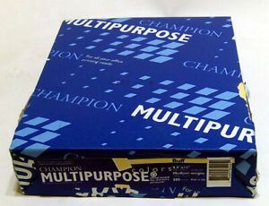 CHAMPION Multipurpose Copy Paper 20 Pound 8-1/2 x 11 - BUFF - 1 Ream of 500