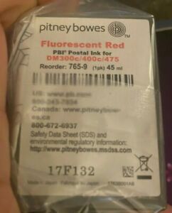 Pitney Bowes Red Ink Cartridge 765-9, DM300C™ &amp; DM400C™ OEM!