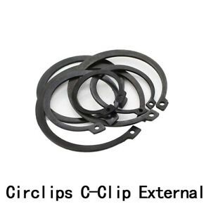 Circlips C-Clip External Retaining Rings Snap Black M9M10M11M65M68M70M72M75