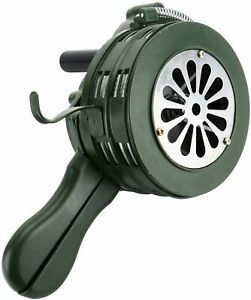 Handheld Loud Hand Crank Manual Operated Air Raid Alarm Portable Siren 110db Sec