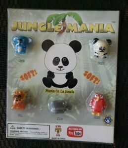 Sqwishland Jungle Mania Display Blister Pack Koala Panda Parrot Hippo Lion RARE