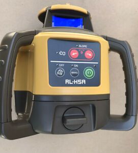 Topcon RL-H5A Series Self-Leveling Rotary Grade Laser With LR-80L Receiver