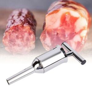 Meat Stuffer Manual Sausage Maker Kitchen Aid Pushing Restaurant Stainless Steel