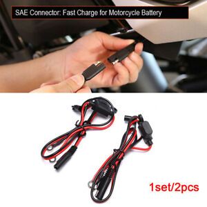 16AWG 12V Ring Terminal SAE to O Ring Extension Cord Cable Connector  0E