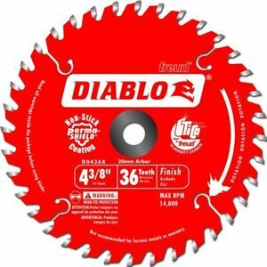 Diablo Genuine 4-3/8in x 36 Tooth Finish Trim Saw Blade # D0436X