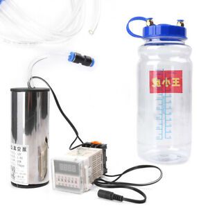 Portable 2L Electric Barrel Milking Machine Goat Sheep Vacuum Pump Bucket Set