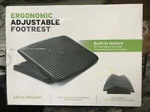 Mind Reader Adjustable Height Ergonomic Foot Rest Black (FTLINE-BLKX) 24395825