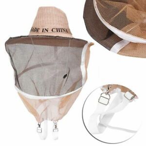 Thicken Beekeeping Beekeeper Hat Mosquito Insect Net Veil Head Protector Mesh US