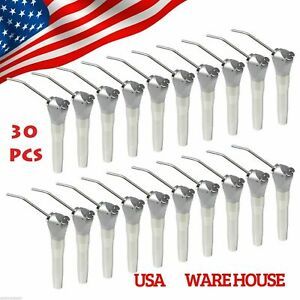 30X USPS Air Water Spray Triple 3-way Syringe Button Handpiece Nozzles tips TKhn