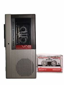 Panasonic Micro Cassette Recorder Voice Activated RN-111 VAS Handheld w/cassette