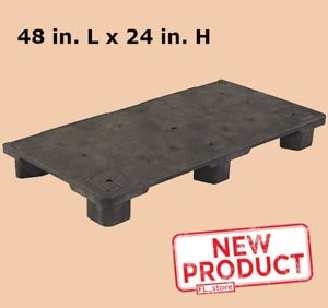 Pop Pallet 48 In Length X 24 In Height Modular Stackable Polyethylene Black NEW