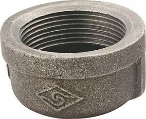 Cap Black Malleable 1/4