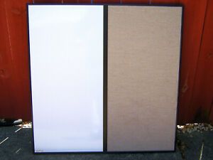 30 x 30&#034; COMBO MAGNETIC DRY ERASE BULLETIN BOARD W/ MOUNT BRACKETS PETER PEPPER 