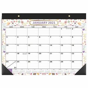 2021 Desk Calendar , 17&#034; x 12&#034;, Large Monthly Desk/Wall Calendar Runs from Ja...