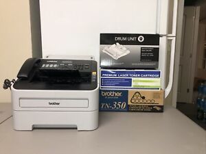Brother intelliFAX-2840 Laser Fax Machine Copy/Fax/Print FAX2840 + 2 Toner, drum