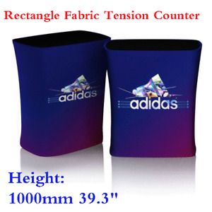 1000mm Rectangle Fabric Tension Counter Trade Show Booth Counter