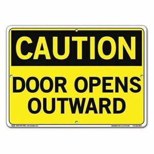 VESTIL SI-C-13-C-PS-040 Sign,Caution,14.5x10.5&#034;,Polystyrene,.040