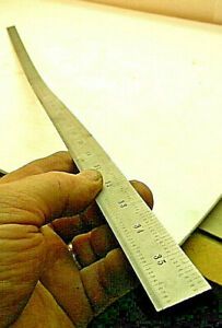 Vintage Starrett 36 in  Flexible ruler. Machinist, Mechanic, Precison measuremen