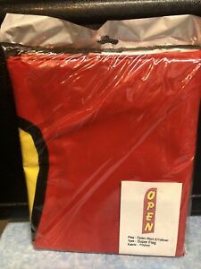 OPEN (red and yellow) 12ft Feather Banner Swooper Flag - FLAG ONLY  30” Width