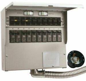NEW Reliance 310CRK Pro/Tran2 30-Amp 125/250V 10-Circuit Outdoor Transfer SWITCH