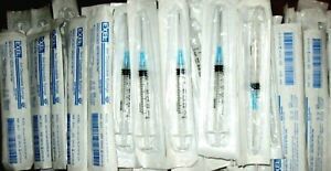 Exel luer-Lock  3ml(3cc) 23g x 1.5in LOT of 107 -REF. 26117 EXP 04-23 NEW SEALED