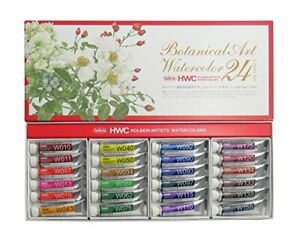 HOLBEIN ARTISTS COLORS Transparent watercolor paint Botanical art 24 color set 0